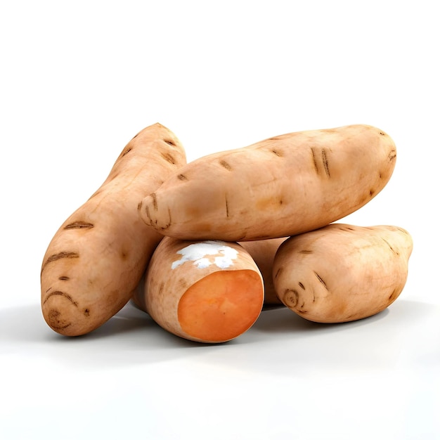 yam isolated vegetables for healthy food