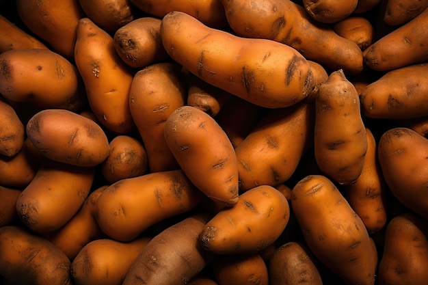 Photo yams as background