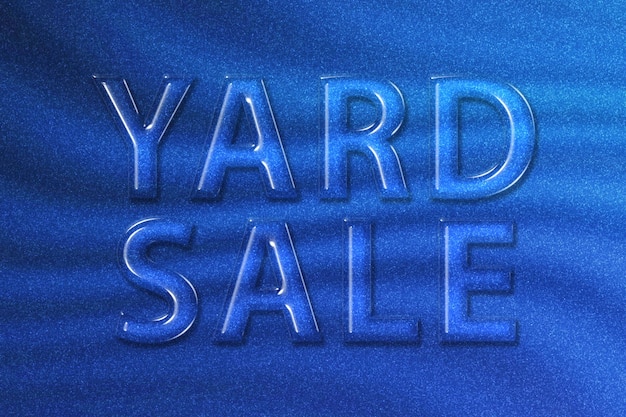 Yard sale sign, Yard Sale Text, blue glitter background