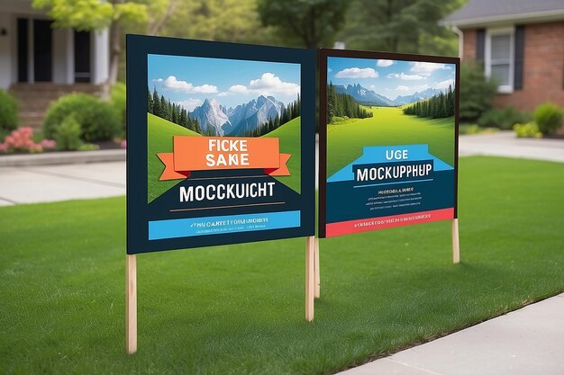 Yard sign mockups