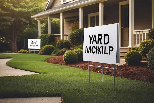 Photo yard sign mockups