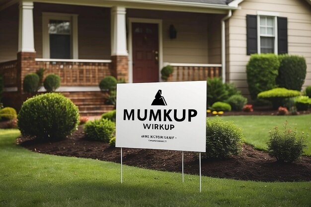 Photo yard sign mockups