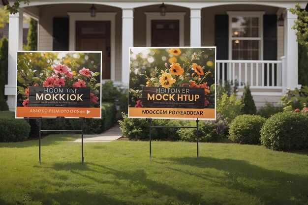 Yard sign mockups