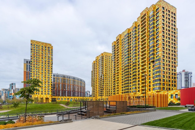 Yard territory residential complex in the city of St Petersburg