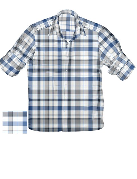 Yarn dyed check shirt for men winter and summer season