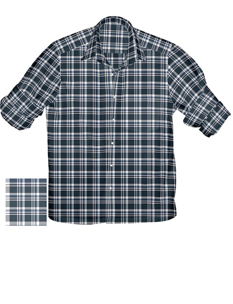 Yarn dyed check shirt for men winter and summer season
