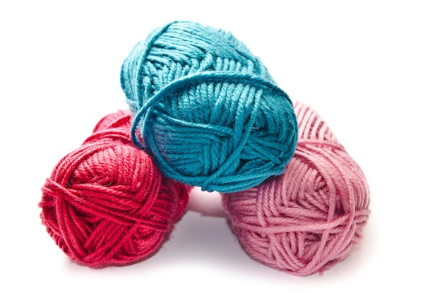 Yarn isolated on a white background