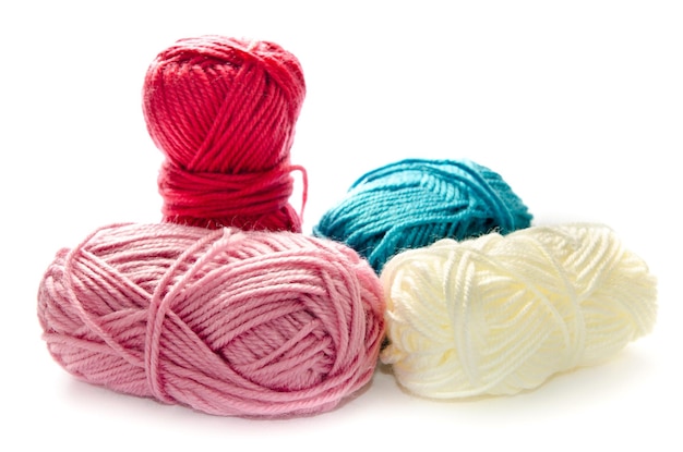 Yarn isolated on a white background