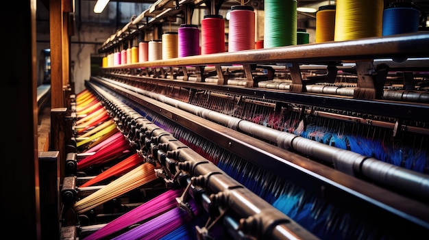 Yarn loom textile mill