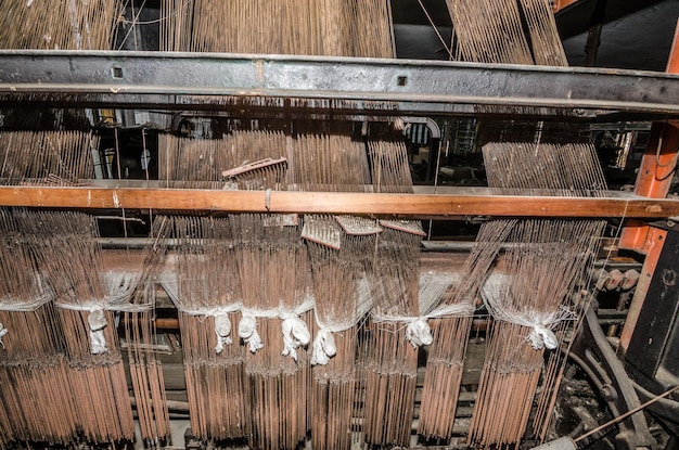 Yarn in weaving machine