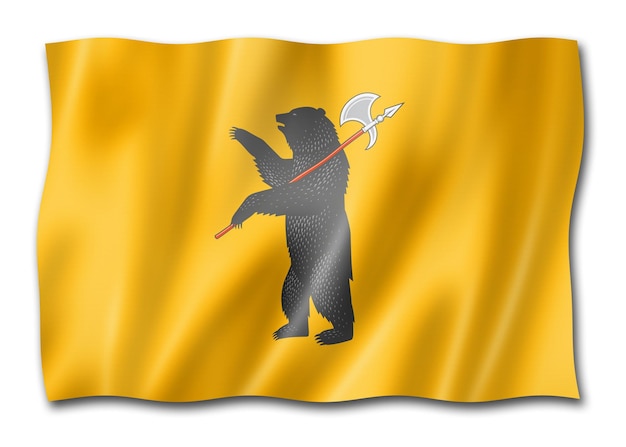 Yaroslavl state Oblast flag Russia