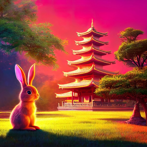 Year of the rabbit chinese new year 2023