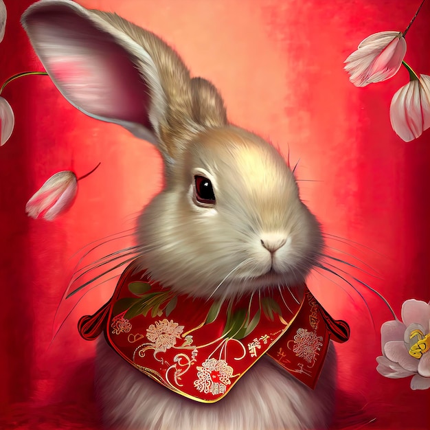 Year of rabbit Happy chinese new year 2023