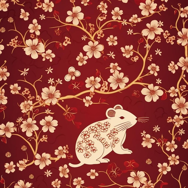 Photo year of the rat intriguing chinese new year pattern