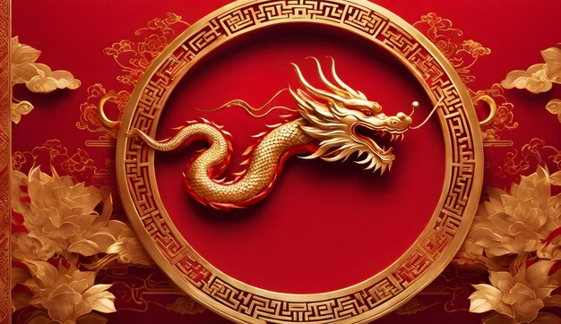 Years of the Dragon Chinese new year background Happy chinese new year