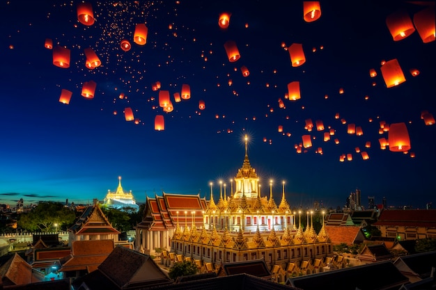 Yee Peng Festival in Bangkok city