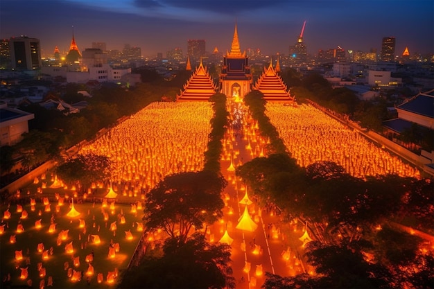 yee peng festival in bangkok city