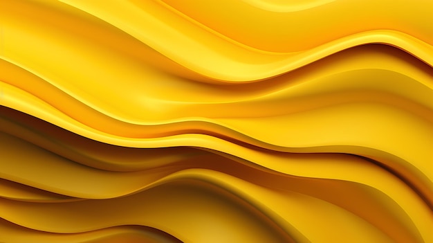 Yellow 3d abtract with waves style