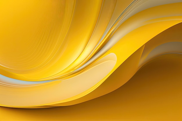 Yellow abstract background illustration generative ai art