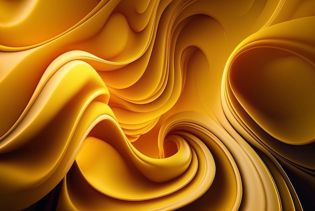 Yellow abstract beautiful background generative ai