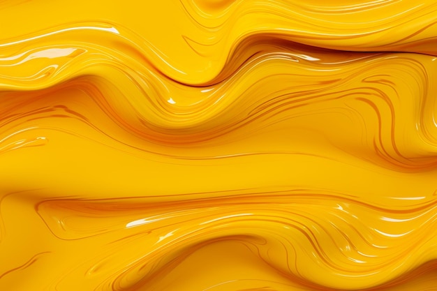 Yellow abstract fluid background