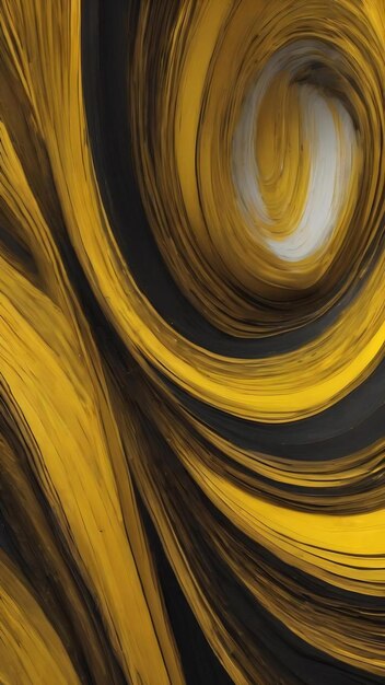 A yellow abstract graphics