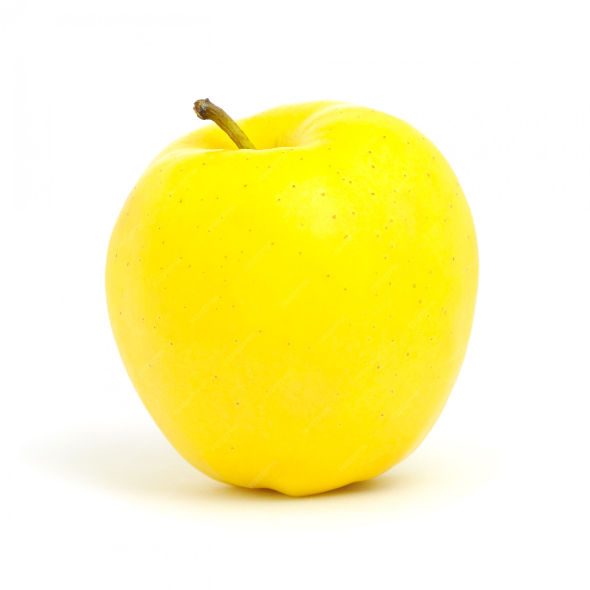 Yellow Apples Isolated On White Background Stock Photo - Download