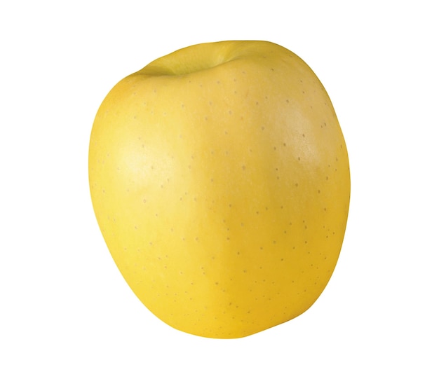 Yellow apple isolated