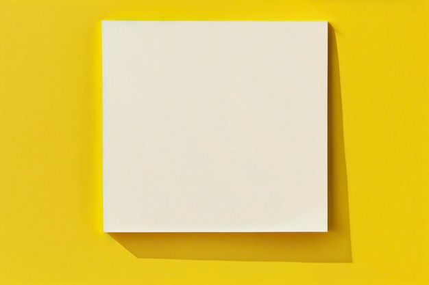 Photo yellow background mockup minimalism