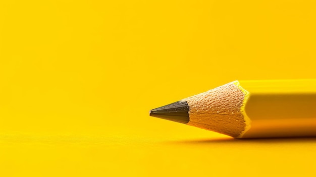 Yellow background pencil simple transparent and eyecatching