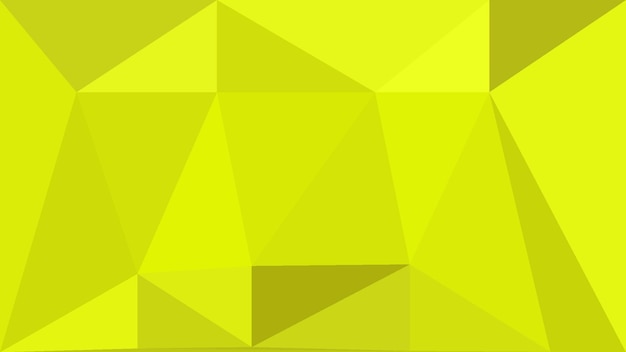 a yellow background with geometric shapes and triangles.