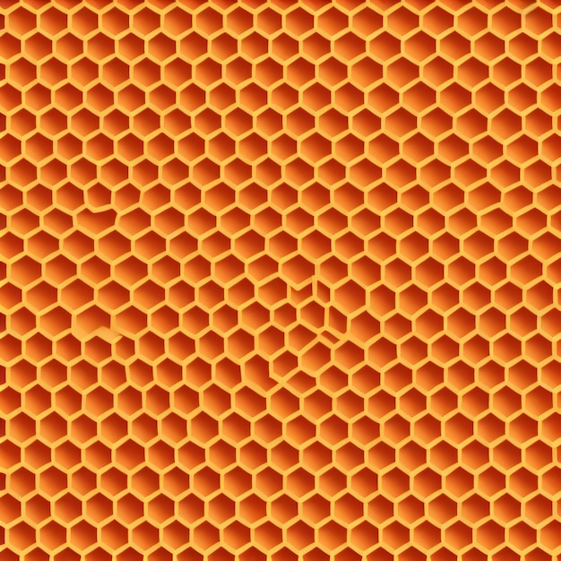 A yellow background with a honeycomb