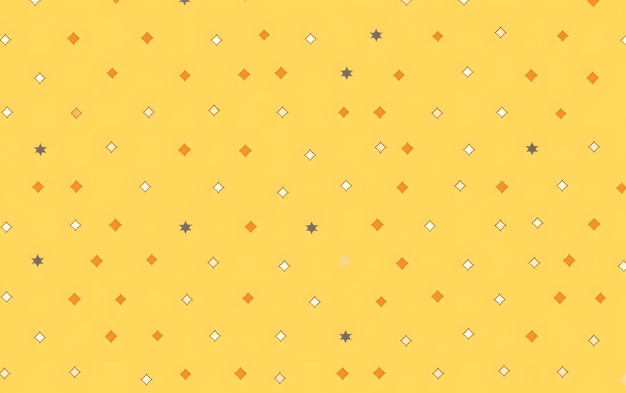 Photo yellow background with a pattern of squares and stars.