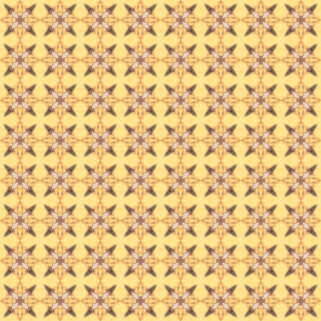 A yellow background with a pattern of stars and flowers