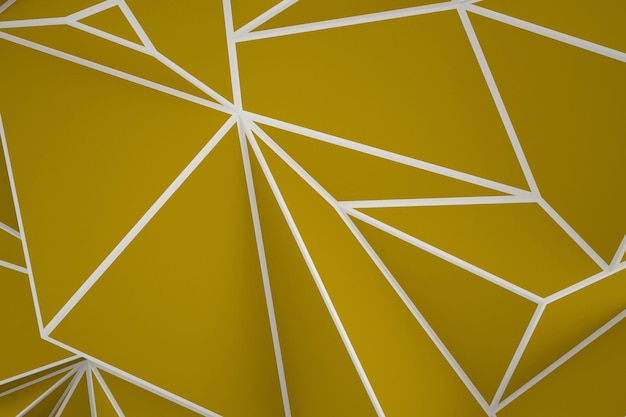 Yellow background with polygons