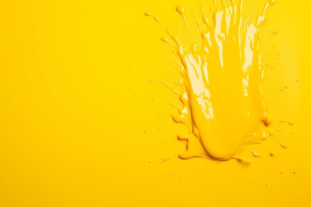 Yellow background with splash for copyspace