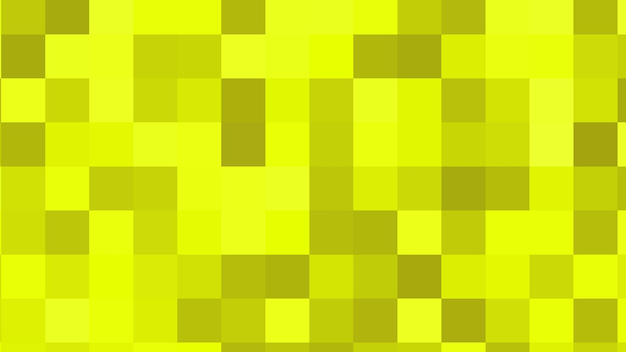 黄色の背景にさまざまな色合いの正方形。