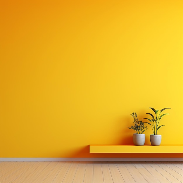 Premium AI Image | yellow background