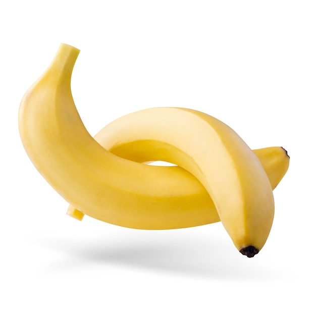 Frutta gialla della banana isolata