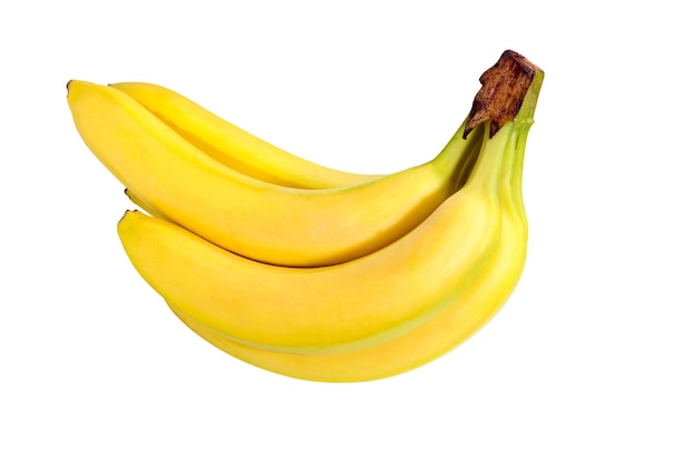 Yellow banana fruit isolated