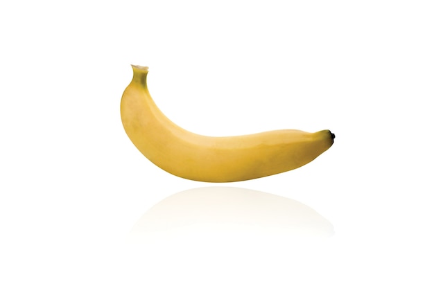 Yellow banana isolated on white background