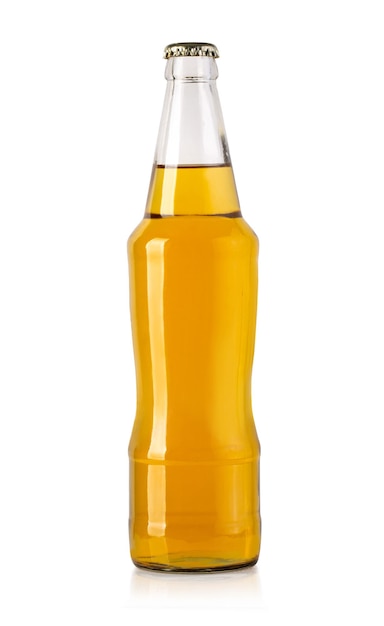 Желтая пивная бутылка