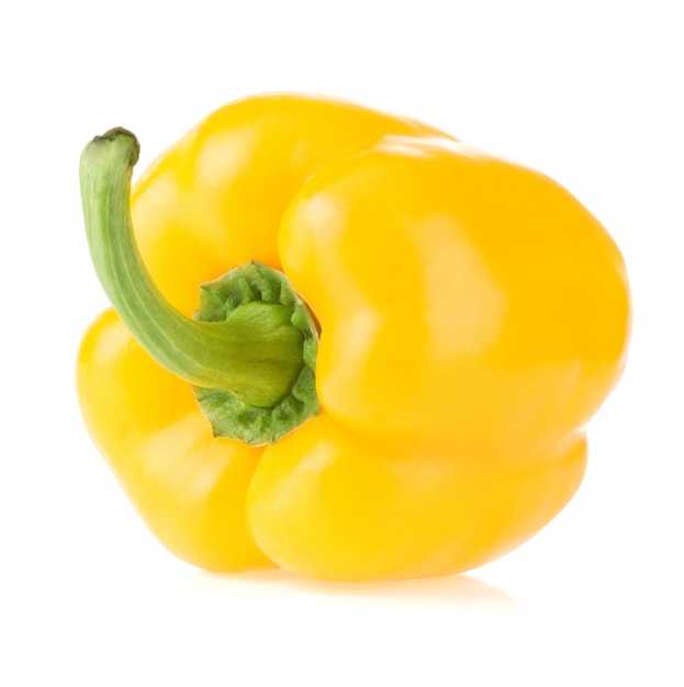 Yellow bell pepper isolated 