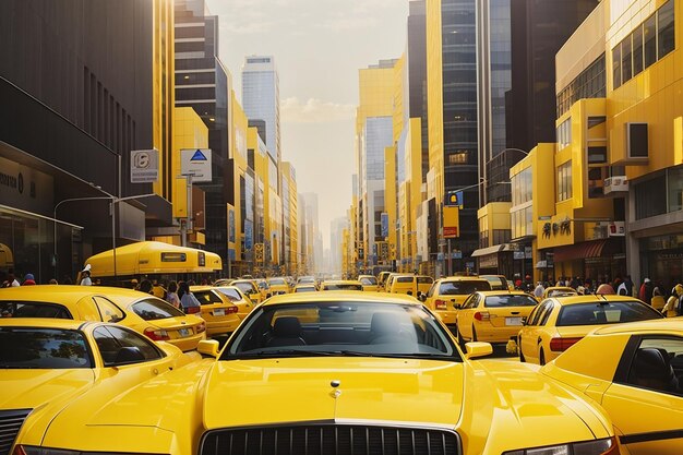 Yellow big city