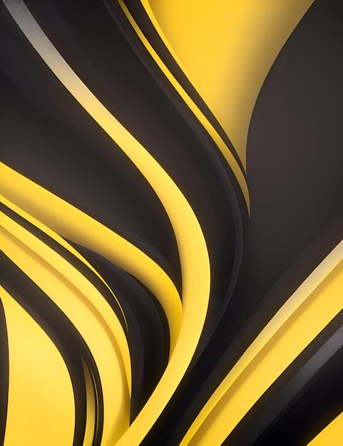 Yellow and Black Background Mockup