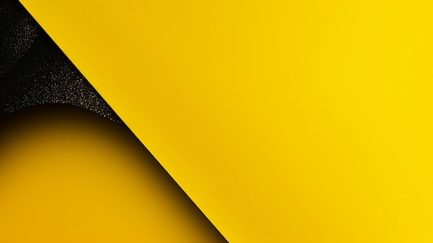 A yellow and black background with a black line