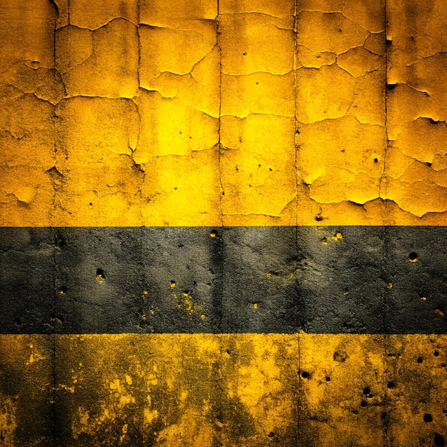 yellow and black grunge wall textured background