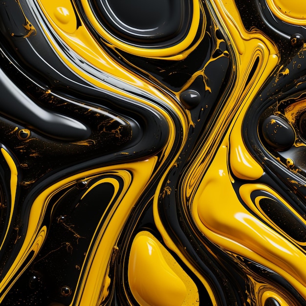 yellow and black paint background