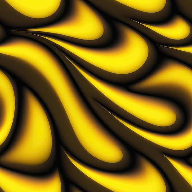 Yellow and black swirls are shown in this image.