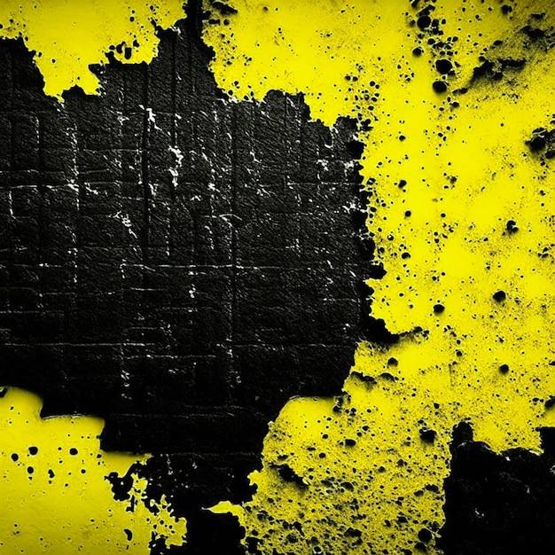 Foto giallo e nero vintage grunge cemento texture astratta studio sfondo della parete